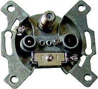 Solight ��astnick� z�suvka koncov� se SAT, �tlum: 3dB XA05