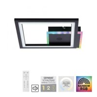 JUST LIGHT LED stropn� sv�tidlo reproduktor Bluetooth �ern� Rainbow RGB 2700-5000K LD 14902-18