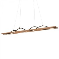 BRILONER Vinka LED z�v�sn� sv�tidlo, dekor d�eva, tvar vlny, d�evo 3818014