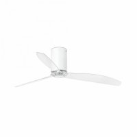 FARO MINI TUBE FAN, bílá/transparentní, stropní ventilátor s DC motorem FARO MINI TUBE FAN, bílá/transparentní, stropní ventilátor s DC motorem