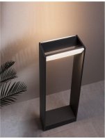 NOVA LUCE venkovní sloupkové svítidlo TWIN tmavě šedý hliník akrylový difuzor LED 2x5W 3000K 220-240V rotační 0-90st. IP54 713121 NOVA LUCE venkovní sloupkové svítidlo TWIN tmavě šedý hliník akrylový difuzor LED 2x5W 3000K 220-240V rotační 0-90st. IP54 713121