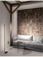 NOVA LUCE stojac� lampa RACCIO �ern� kov a akryl LED 17.3W 230V 3000K IP20 9180727