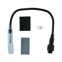 Prodlu�ovac� kabel pro sv�teln� hadice 0,25m, �ern�, sam��,IP67