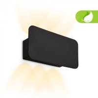 BRILONER LED nab�jec� n�st�nn� sv�tidlo 17x9 cm � bezdr�tov�, stm�vateln�, Up/Downlight, dotykov� vyp�na�, �ern� 3807015