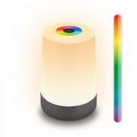 BRILONER Nubsi stolní lampička - 2,8W, 280lm, nabíjecí, LED, stmívatelné, RGB+W, antracit mat 7554015 BRILONER Nubsi stolní lampička - 2,8W, 280lm, nabíjecí, LED, stmívatelné, RGB+W, antracit mat 7554015