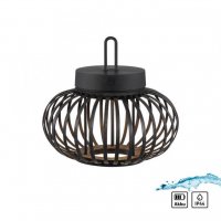 JUST LIGHT LED stolní lampa průměr 25cm černá na baterie USB IP44 stmívatelné dotykem 2700K LD 19303-18 JUST LIGHT LED stolní lampa průměr 25cm černá na baterie USB IP44 stmívatelné dotykem 2700K LD 19303-18