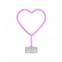 LEUCHTEN DIREKT is JUST LIGHT LED stoln� lampa r��ov� srdce na baterie s vyp�na�em, dekorativn� sv�tidlo LD 85028-87