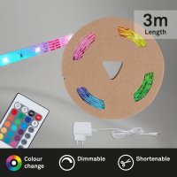 BRILONER RGB LED p�sek 300 cm b�l� BRILO 2200-090P