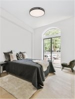 NOVA LUCE stropn� sv�tidlo WHEEL �ern� hlin�k a akryl LED 30W 230V 3000K IP20 9081210