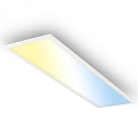 BRILONER Piatto sv�tidlo LED panel 100x25 cm - 24W, 2600lm, stm�vateln�, d�lkov� ovlada�, CCT, b�l� 7767016
