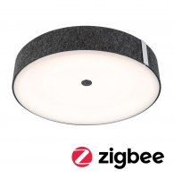 PAULMANN LED stropn� sv�tidlo Smart Home Zigbee 3.0 Malika m�niteln� b�l� 230V 26W stm�vateln� antracit