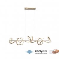 LEUCHTEN DIRECT LED z�v�sn� sv�tidlo, matn� mosaz, modern� design SimplyDim 3000K LD 19033-60