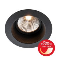 SLC vestavn� LED sv�tidlo OneSoft DTW pr.68-83 mm �ern� 352lm 1800-3000K Ra90 DALI IP54/IP20 36�