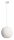V�PRODEJ VZORKU Light Impressions Deko-Light z�v�sn� sv�tidlo Asterope kulat� 400 220-240V AC/50-60Hz E27 1x max. 60,00 W 1500 mm b�l� mat 342130