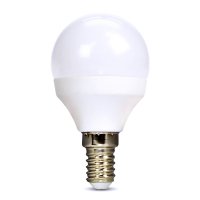 Solight LED ��rovka, miniglobe, 6W, E14, 3000K, 510lm, b�l� proveden� WZ416-1