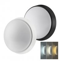Solight LED venkovn� osv�tlen�, nastaviteln� teplota sv�tla - 3CCT, 15/18/20W, 1800lm, 22cm, 2v1 - b�l� a �ern� kryt WO779-2