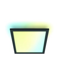 WiZ přisazený LED 36W 3400lm 2700-6500K IP20 60x60cm, černý WiZ přisazený LED 36W 3400lm 2700-6500K IP20 60x60cm, černý