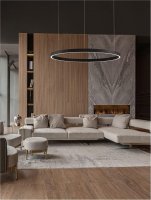 NOVA LUCE z�v�sn� sv�tidlo ELOWEN �ern� hlin�k a silikon LED 100W 3000K stm�vateln� 9345668