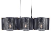 ACA Lighting z�v�sn� sv�tidlo 3XE27 �ern� kov 85X20XH120CM MORDOR HM843P85BK