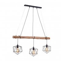 LEUCHTEN DIREKT is JUST LIGHT Z�v�sn� sv�tidlo modern� d�evo, �ern�, 3-ramenn�, dr�t�n� t�lo, E27 patice
