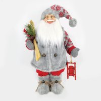 ACA Lighting vánoční dekorace Santa Claus se sáněmi 45cm X124502 ACA Lighting vánoční dekorace Santa Claus se sáněmi 45cm X124502