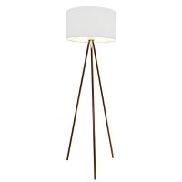 Stojac� lampa AZzardo Finn copper white AZ3009 E27 1x60W IP20 45cm b�lo-m�d�n�