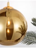 NOVA LUCE závěsné svítidlo NAZIO zlaté sklo s přechodem chromovaný hliník E27 1x12W 230V IP20 bez žárovky 9080352 NOVA LUCE závěsné svítidlo NAZIO zlaté sklo s přechodem chromovaný hliník E27 1x12W 230V IP20 bez žárovky 9080352