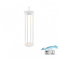 JUST LIGHT LED stolní lampa na baterie bílá 50cm dotykový stmívač IP44 zahradní svítidlo 2700K LD 19301-16 JUST LIGHT LED stolní lampa na baterie bílá 50cm dotykový stmívač IP44 zahradní svítidlo 2700K LD 19301-16