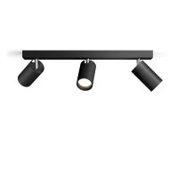 Philips Idris bodov� koupelnov� sv�tidlo 3x GU10 5W bez zdroje 44cm IP44, �ern�
