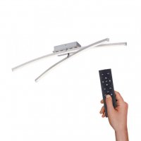 LEUCHTEN DIREKT is JUST LIGHT LED stropn� sv�tidlo, ocel, d�lkov� ovlada�, stm�vateln�, RGB, CCT 2700-5000K
