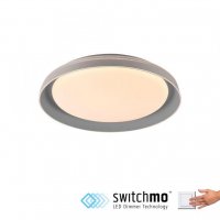 JUST LIGHT LED stropní svítidlo šedá průměr 43cm paměťová funkce krokově stmívatelné 3000K LD 14368-15 JUST LIGHT LED stropní svítidlo šedá průměr 43cm paměťová funkce krokově stmívatelné 3000K LD 14368-15
