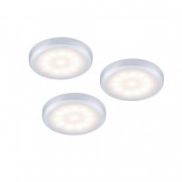 LEUCHTEN DIREKT is JUST LIGHT LED sk���kov� sv�tidla 3ks sada, v�. kabel�e, st��brn� 3000K