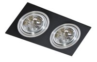 AZzardo AZ0772 podhledové svítidlo Siro 2 černá/hliník AZzardo AZ0772 podhledové svítidlo Siro 2 černá/hliník