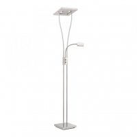 LEUCHTEN DIREKT is JUST LIGHT LED osv�tlen� stropu v barv� oceli s flexibiln� �tec� lampou a funkc� stm�v�n� 2700K