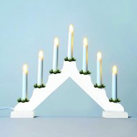 Adventn� sv�cen LED 2262-210 d�ev�n� b�l�, 7x34/0,2W KONST