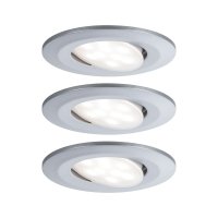 PAULMANN Vestavné svítidlo LED Calla kruhové 3x6W matný chrom výklopné 999.29 P 99929 PAULMANN Vestavné svítidlo LED Calla kruhové 3x6W matný chrom výklopné 999.29 P 99929