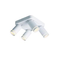 ACA Lighting stropn� sv�tidlo 4XGU10 DIVINO b�l� hlin�k IP20 21X21X13,5CM RA3634CWH