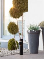 NOVA LUCE venkovn� sloupkov� sv�tidlo ADURO �ern� hlin�k a akryl LED 7.6W 3000K 200-240V 78st. IP54 9002871