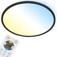 BRILONER Slim CCT sv�tidlo LED panel, pr. 42 cm, 22 W, �ern� BRILO 7080-015