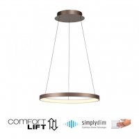 PAUL NEUHAUS LED z�v�sn� sv�tidlo hn�d� nastaviteln� v��ka stm�vateln� pam�ov� funkce SimplyDim 3000K PN 2851-36