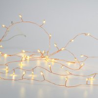 ACA Lighting 50 LED dekorační řetěz, WW, měďený kabel na baterie 3XAA IP20 2.5m+30cm, 3W X01501217 ACA Lighting 50 LED dekorační řetěz, WW, měďený kabel na baterie 3XAA IP20 2.5m+30cm, 3W X01501217