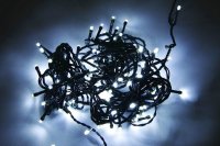 CHROMX LED girlanda venkovn�, 24m/320 LED studen� b�l�/zelen� kabel