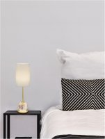 NOVA LUCE stoln� lampa BRILLANTE zlat� hlin�k a akryl LED 8.8W 230V 3200K IP20 9695210