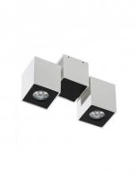 Stropní bodové přisazené svítidlo AZzardo Flavio 2 white/black AZ0792 GU10 2x50W IP20 22cm bílo-černé Stropní bodové přisazené svítidlo AZzardo Flavio 2 white/black AZ0792 GU10 2x50W IP20 22cm bílo-černé