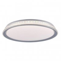 LEUCHTEN DIREKT is JUST LIGHT LED stropn� sv�tidlo, st��brn�, kruhov�, stm�vateln�, tepl� b�l�, 3000K krokov� stm�vateln� 3000K