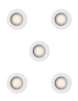 Philips Peridot Rec Kit Rd zapu�t�n� sv�tidlo kulat� 7W, AC 220-240, IP20, (5 ks), b�l�