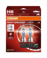 OSRAM H8 12V 35W PGJ19-1 NIGHT BREAKER LASER +150% v�ce sv�tla 2ks 64212NL-2HB