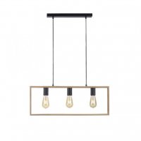 LEUCHTEN DIREKT is JUST LIGHT z�v�sn� sv�tidlo, �ern�, d�ev�n� r�m, kov, 3 ramenn�