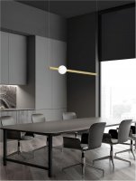 NOVA LUCE z�v�sn� sv�tidlo NEUTRON zlat� hlin�k a akryl LED 10W 230V 3000K IP20 9054452