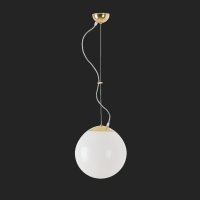 OSMONT ISI66169 ISIS L2 z�v�sn� plastov� sv�tidlo mosaz le�t�n� / b�l� IP40 3000 K 20W LED